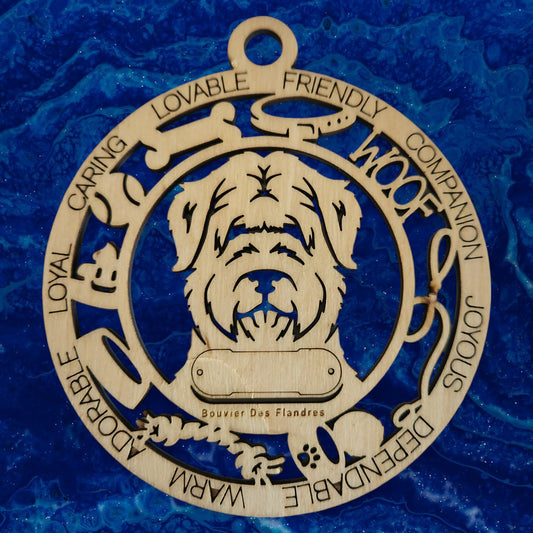 Bouvier Des Flandres Dog Ornament