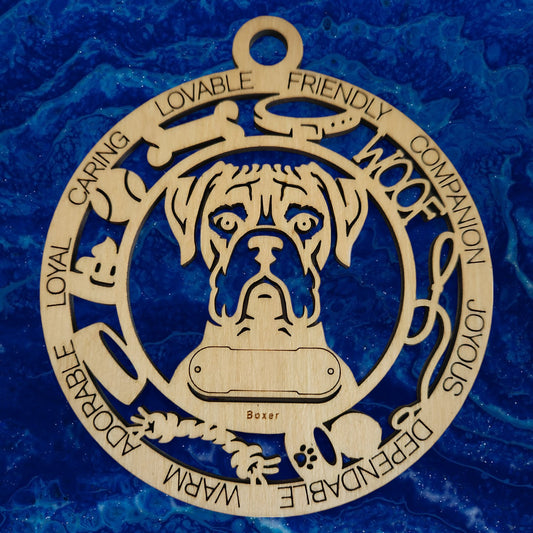 Boxer Dog Ornament