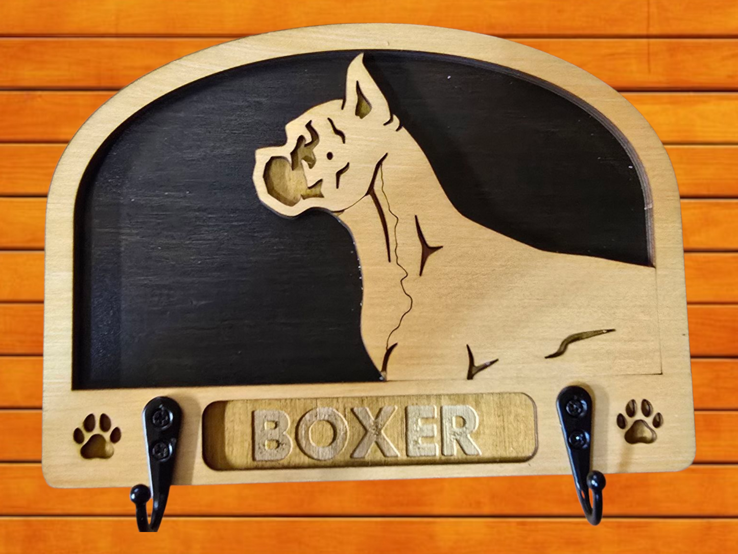 Boxer (Cropped) Leash Holder