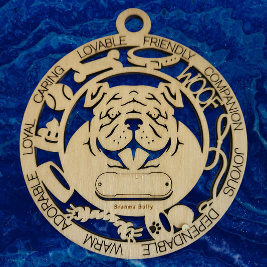 Brahma Bully Dog Ornament
