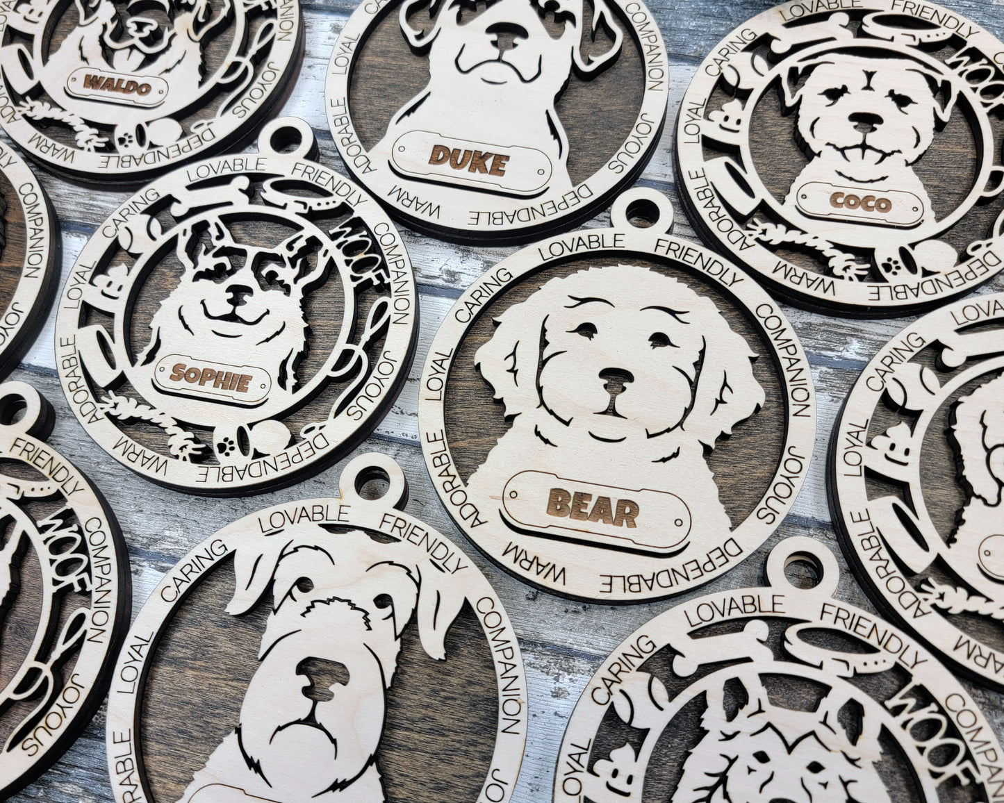Adorable Dog Ornaments Pack 3