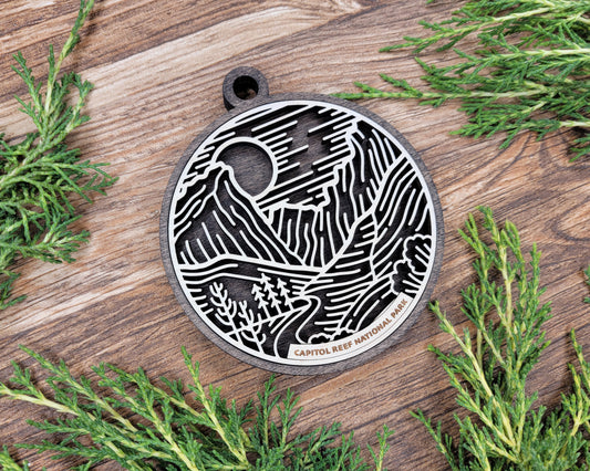 Capitol Reef National Park Line Art Ornament