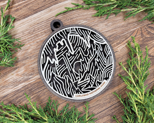Carlsbad National Park Line Art Ornament