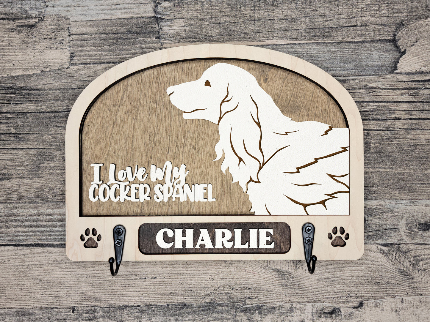Cocker Spaniel Leash Holder