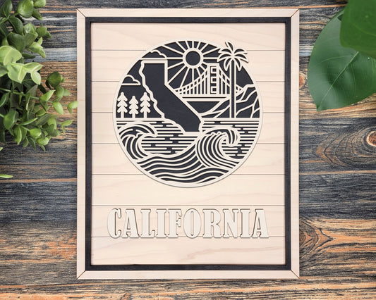 California State Heritage Frame Pop Sign