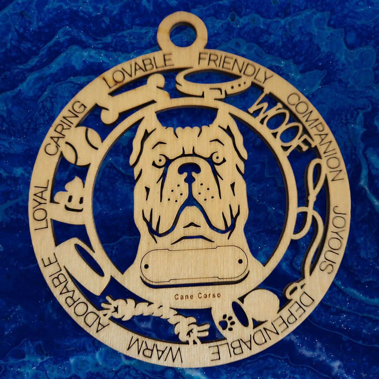 Cane Corso (Cropped) Dog Ornament