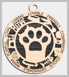 Cat Paw Cuddly Cat Ornament