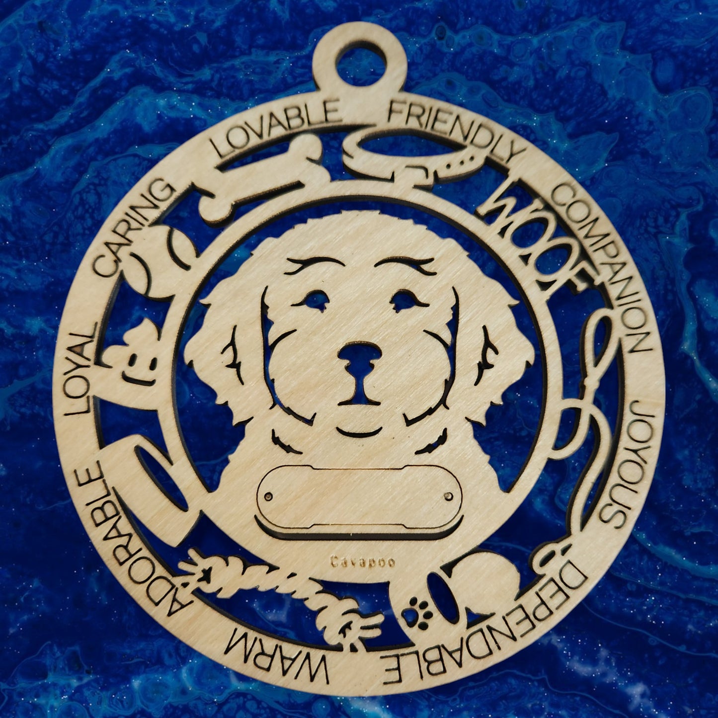 Cavapoo Dog Ornament (49)