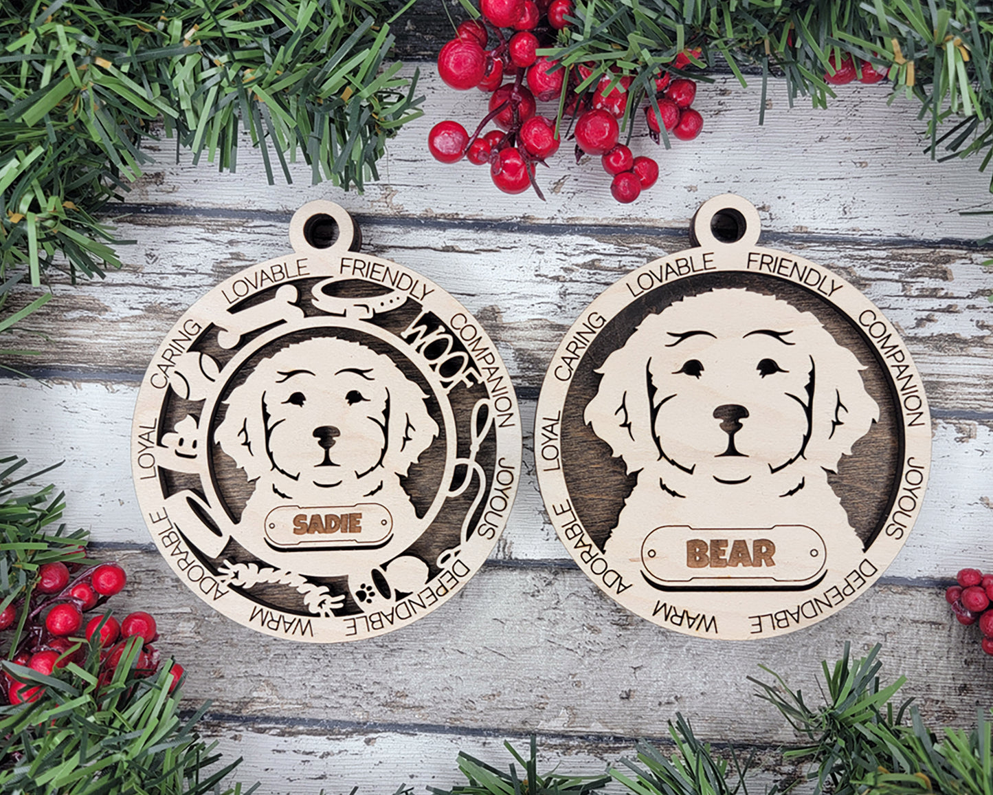 Adorable Dog Ornaments Pack 3