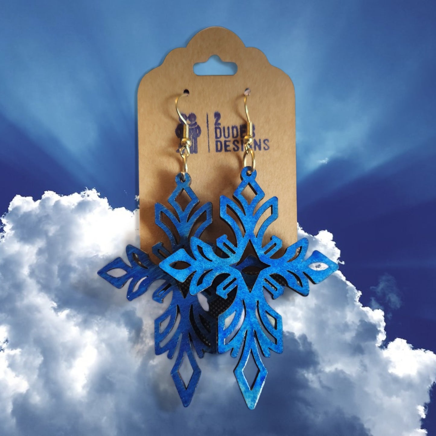 Birch, Alcohol Ink-Stained Celtic Cross