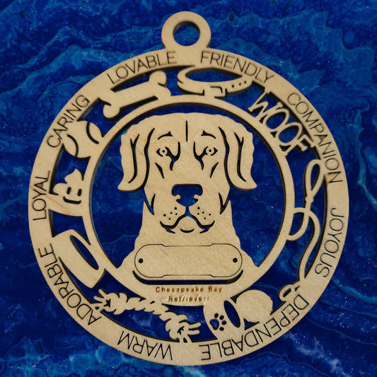 Chesapeake Bay Retriever Dog Ornament