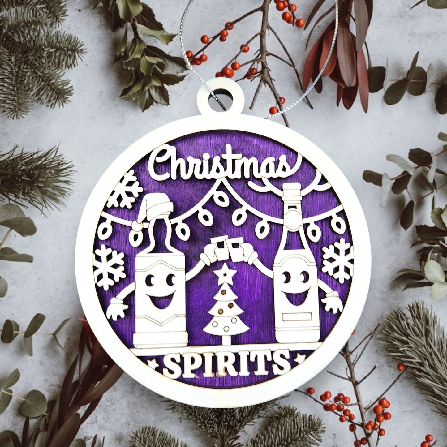 Christmas Fun Pun Ornament - Christmas Spirits