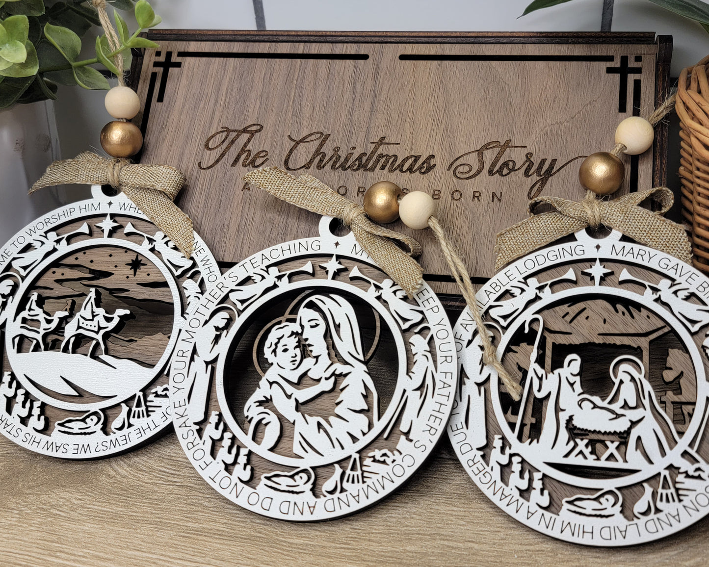 Christmas Story Ornaments - 8 Scenes