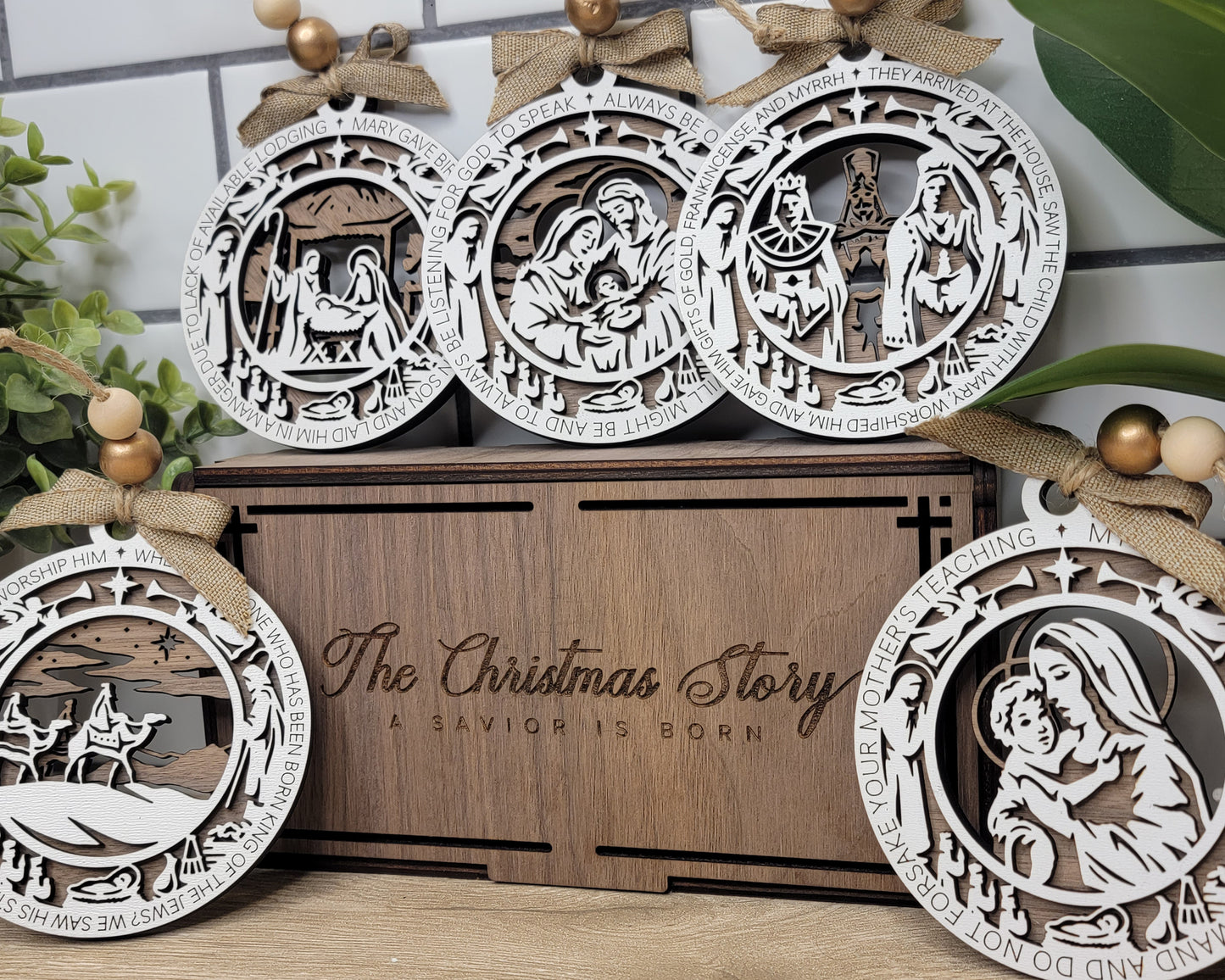 Christmas Story Ornaments - 8 Scenes