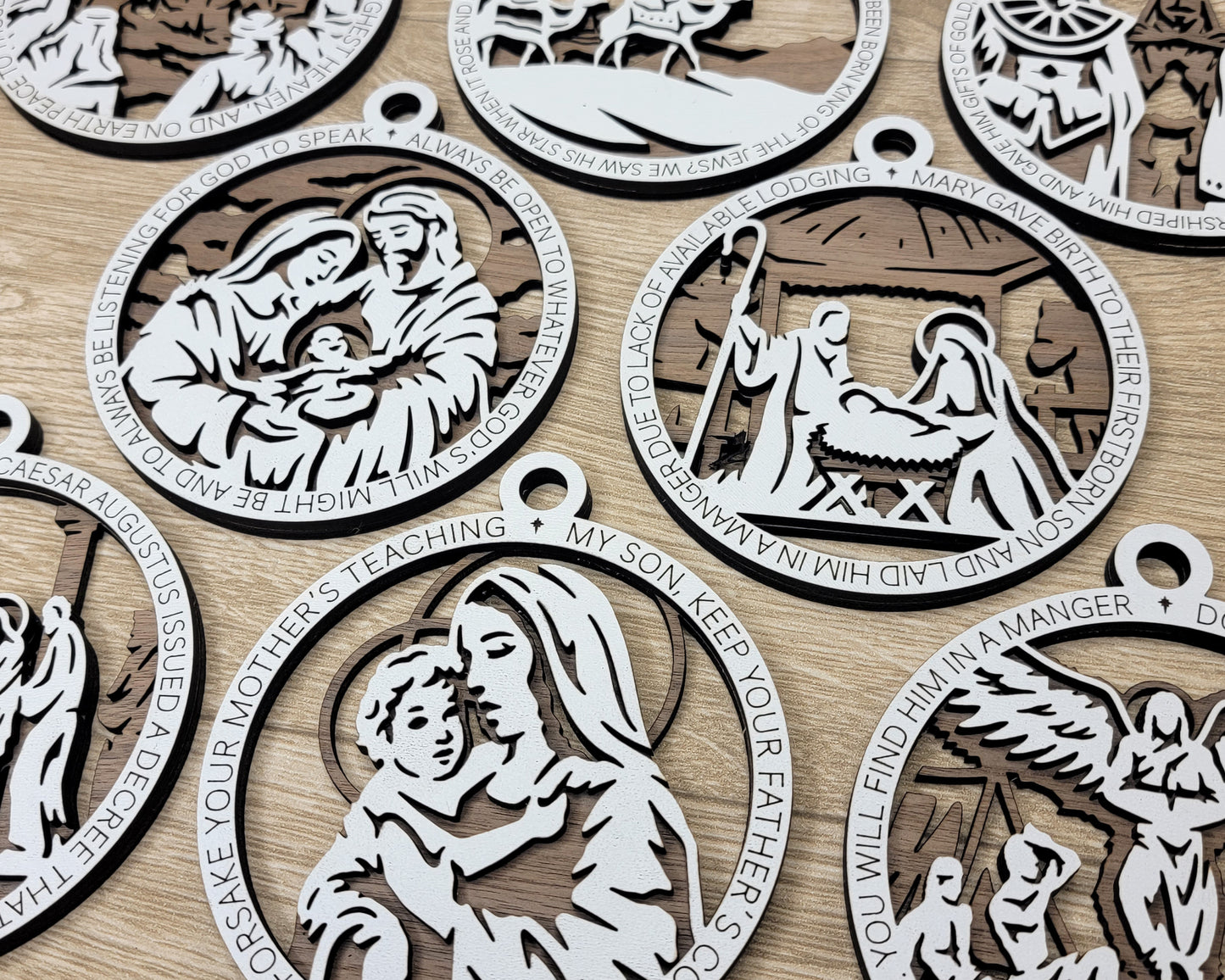 Christmas Story Ornaments - 8 Scenes