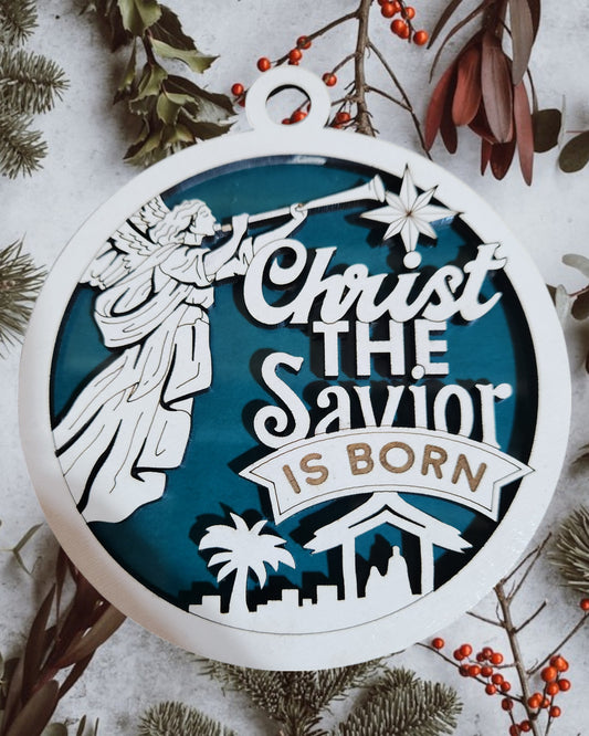 Jesus Series - Christ the Savior is Born (Blue Background)