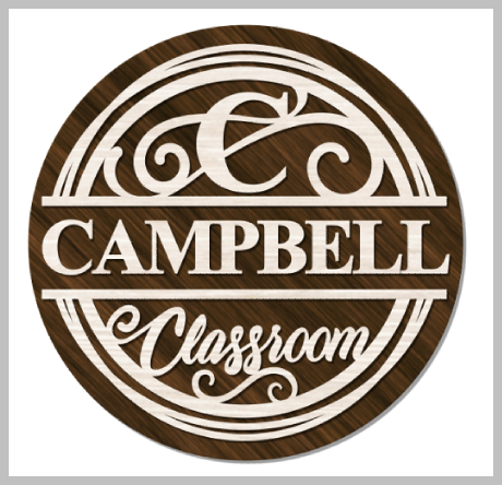 Classroom Personalized Home Signage