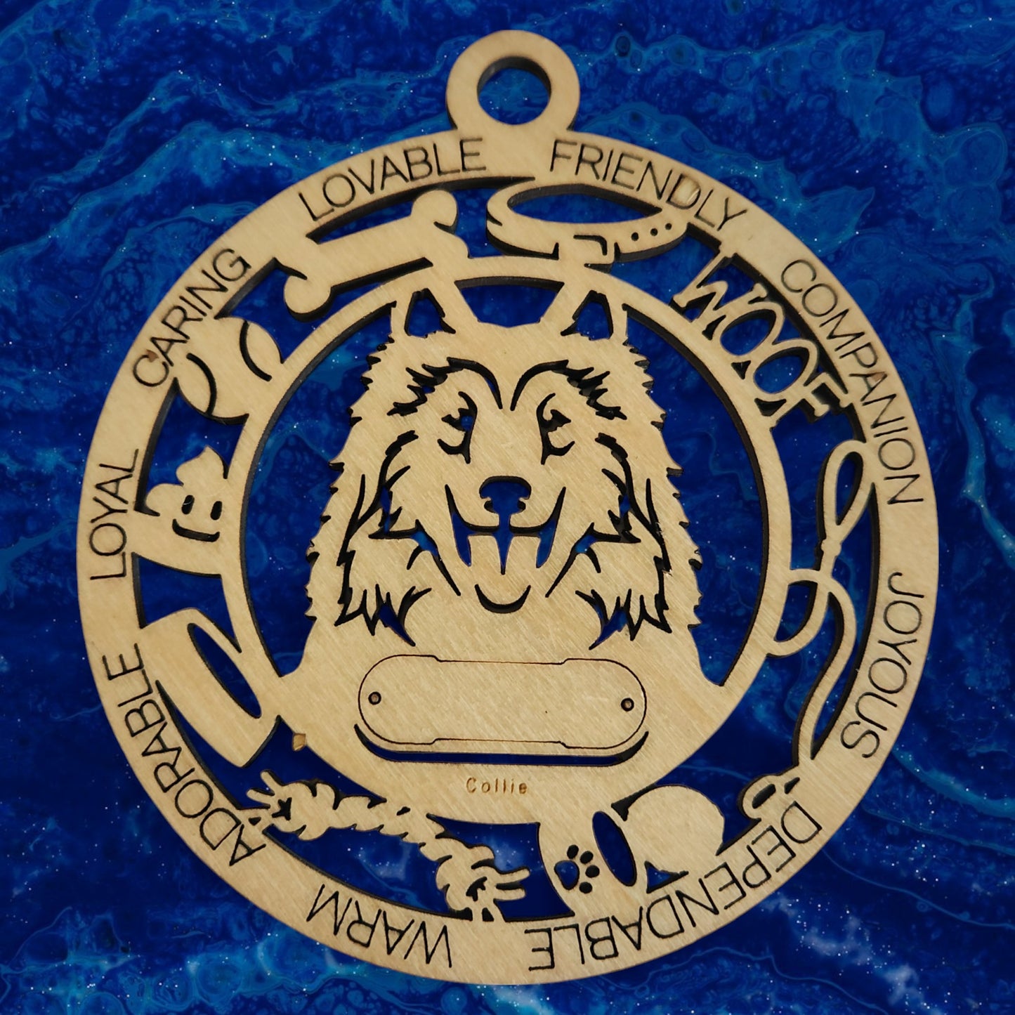 Collie Dog Ornament
