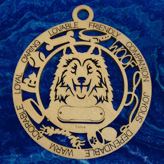 Collie Dog Ornament