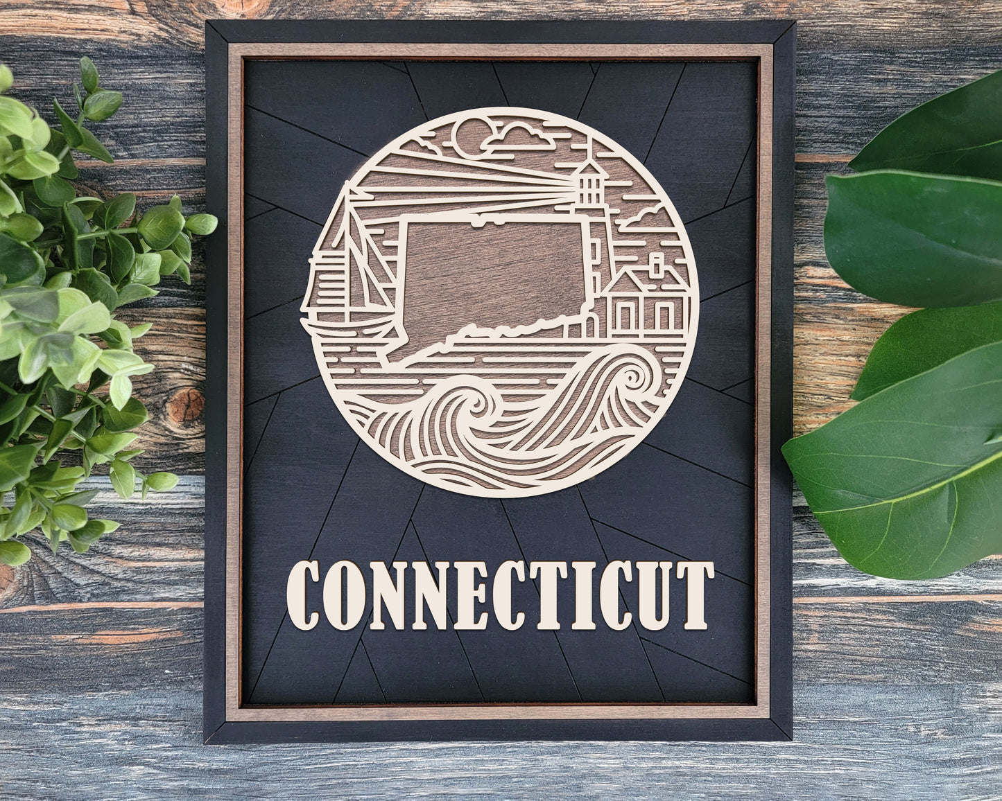 Connecticut State Heritage Frame Sign
