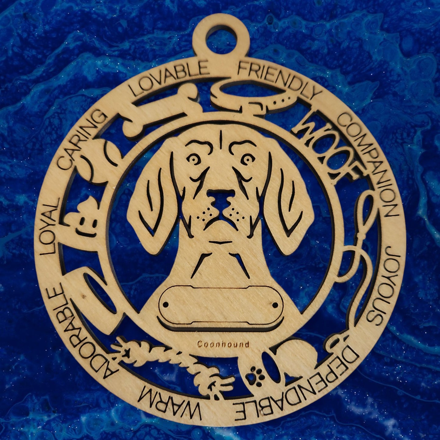 Coonhound Dog Ornament (57)