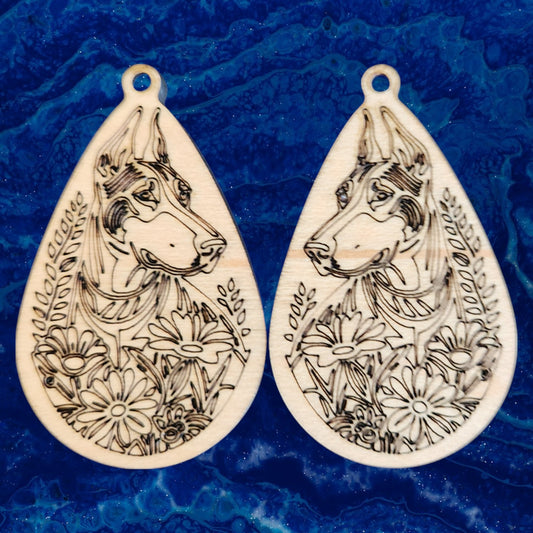Doberman Pinscher Earrings