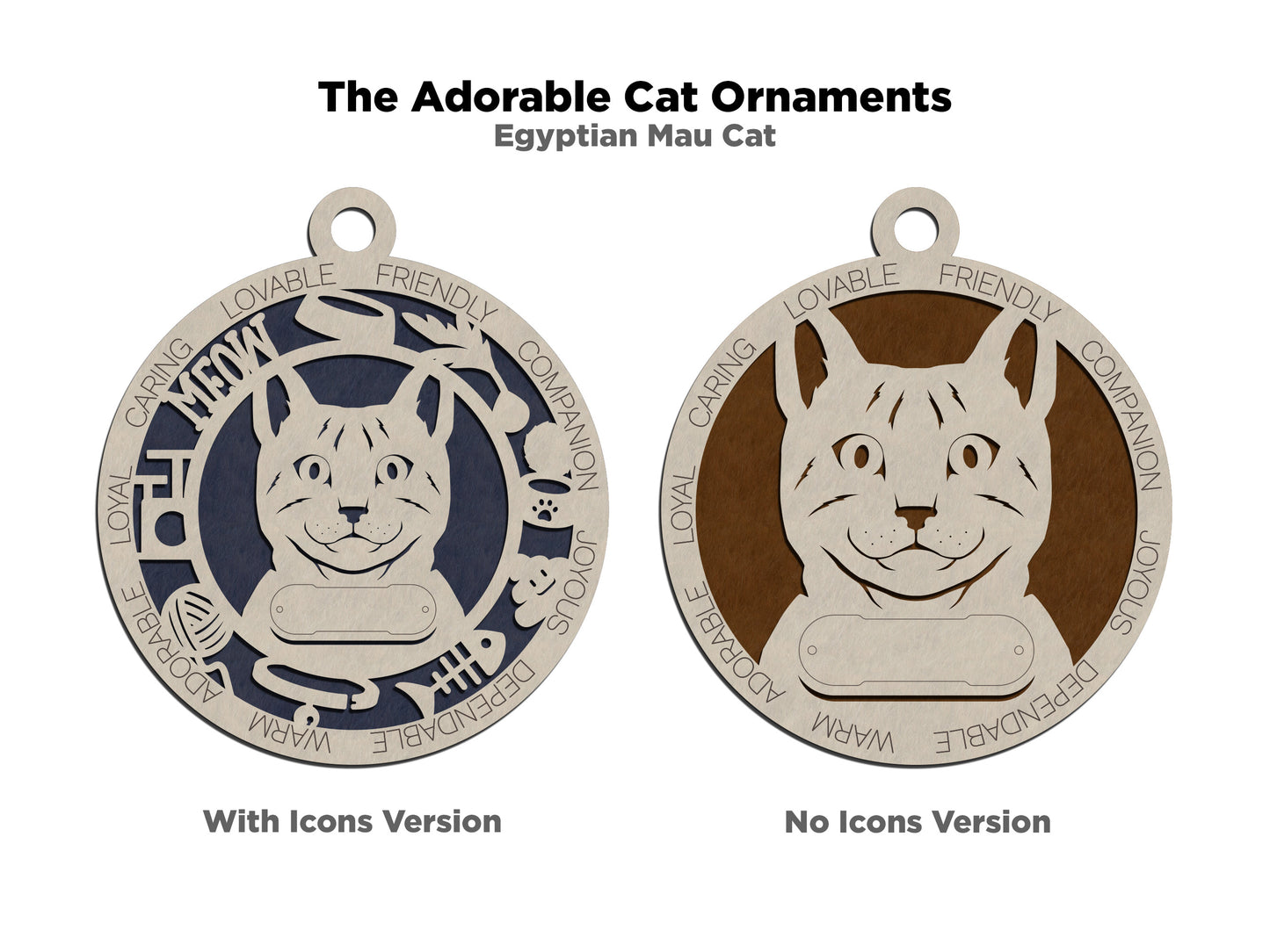 Egyptian Mau Cat Ornament