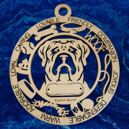 English Mastiff Dog Ornament