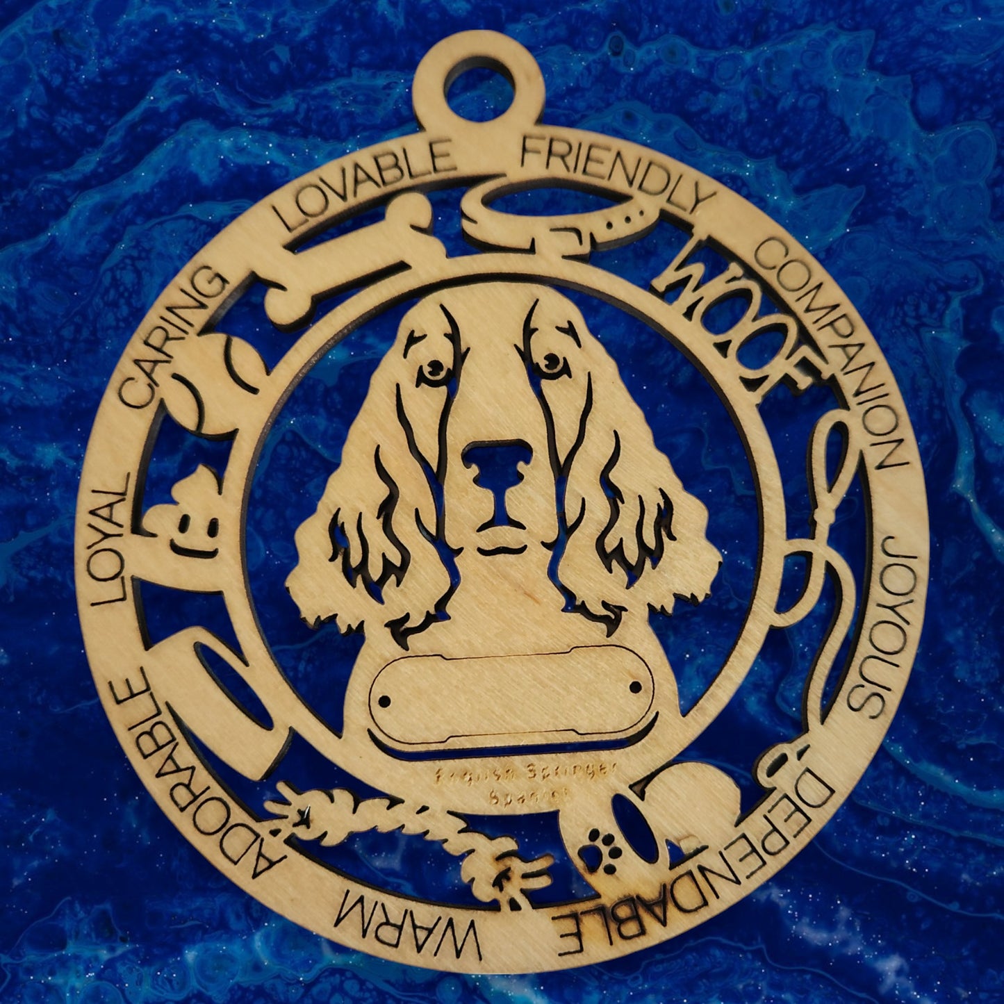English Springer Spaniel Dog Ornament (71)