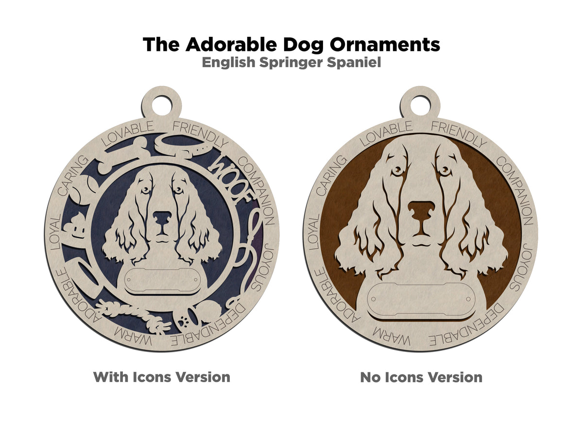 English Springer Spaniel Dog Ornament (71)