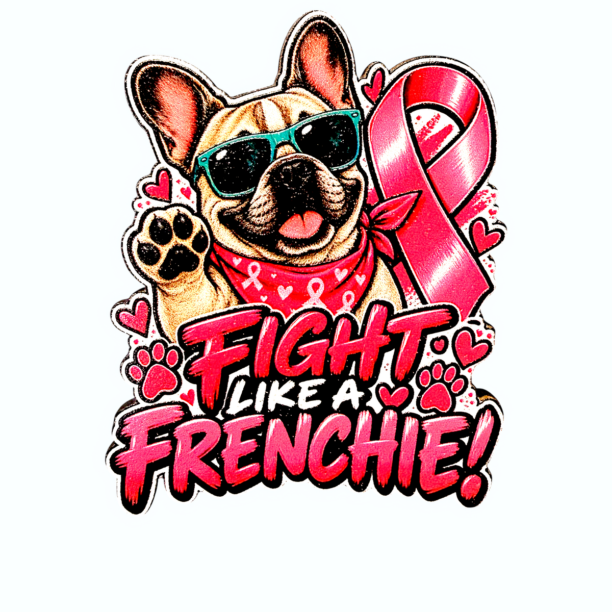 Fight Like a Frenchie Magnet