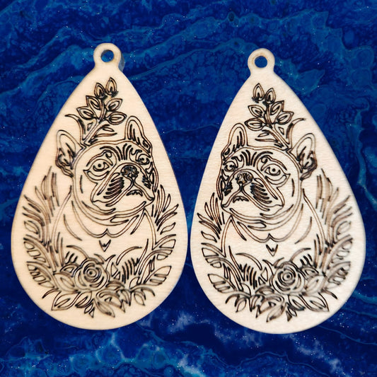 French Bulldog Earrings