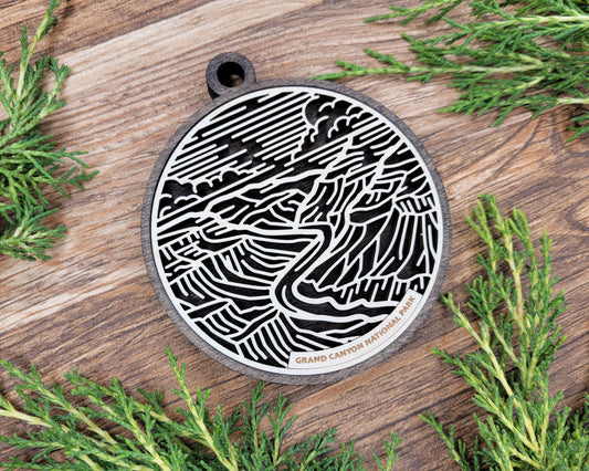 Grand Canyon National Park Line Art Ornament