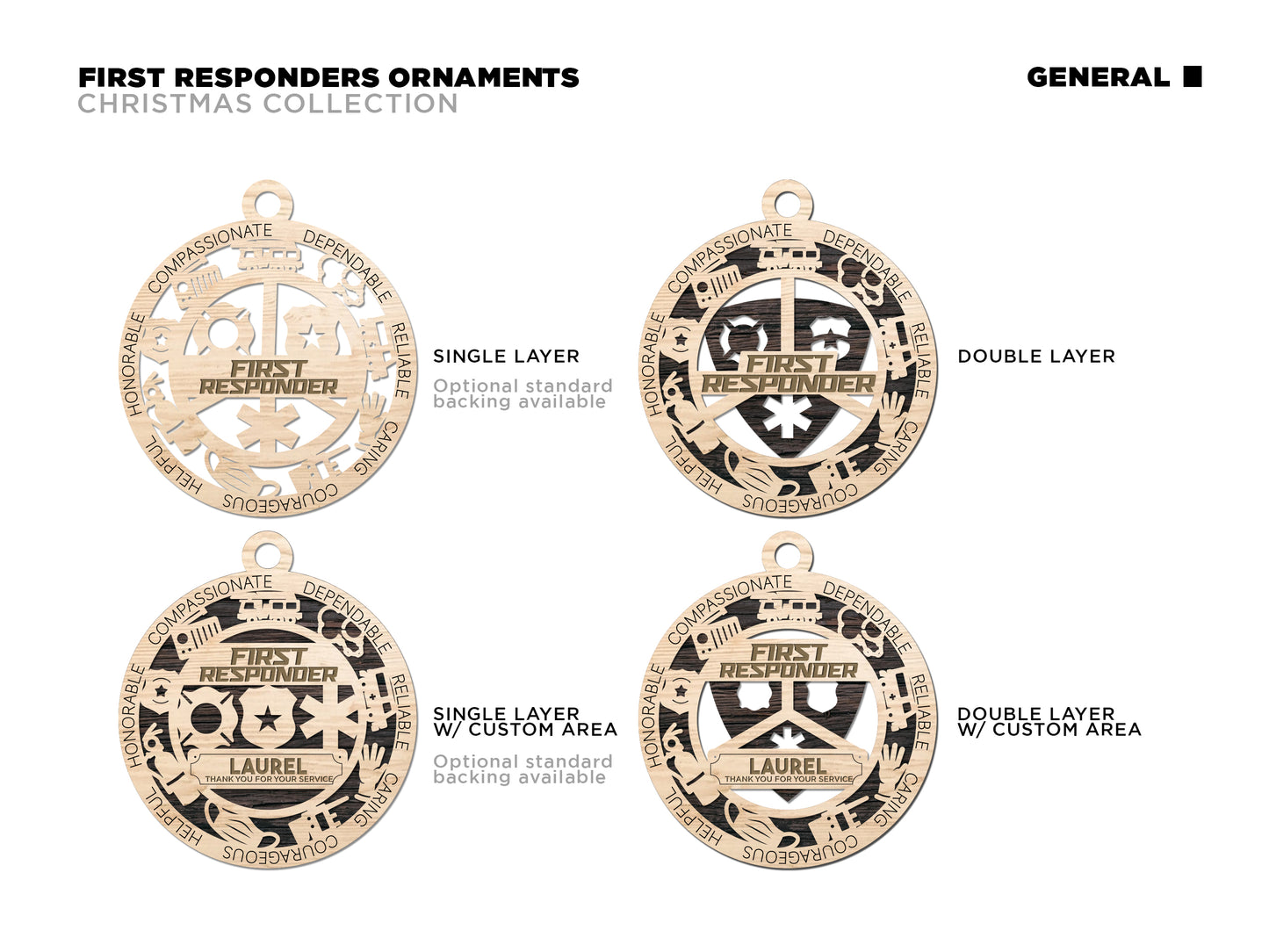 First Responder Ornaments