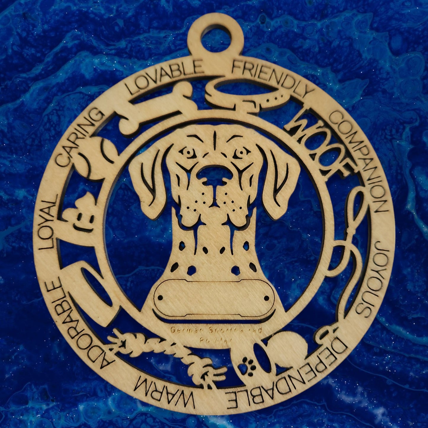 German Pinscher (Natural) Dog Ornament