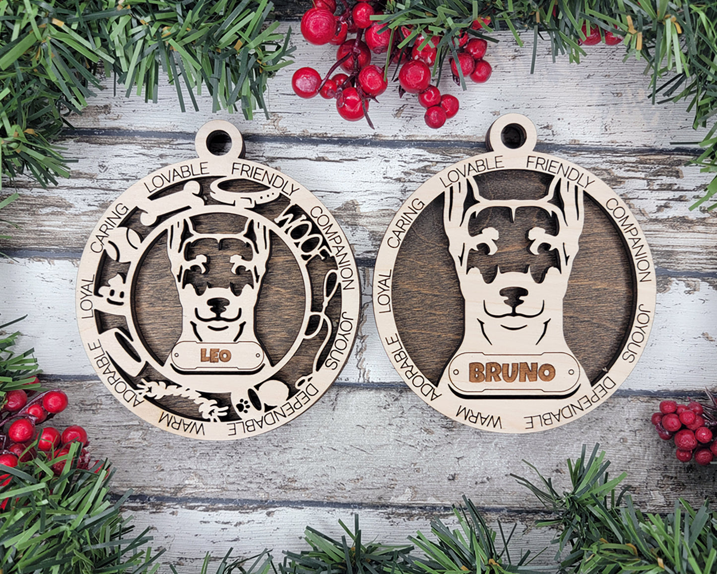 Adorable Dog Ornaments Pack 3