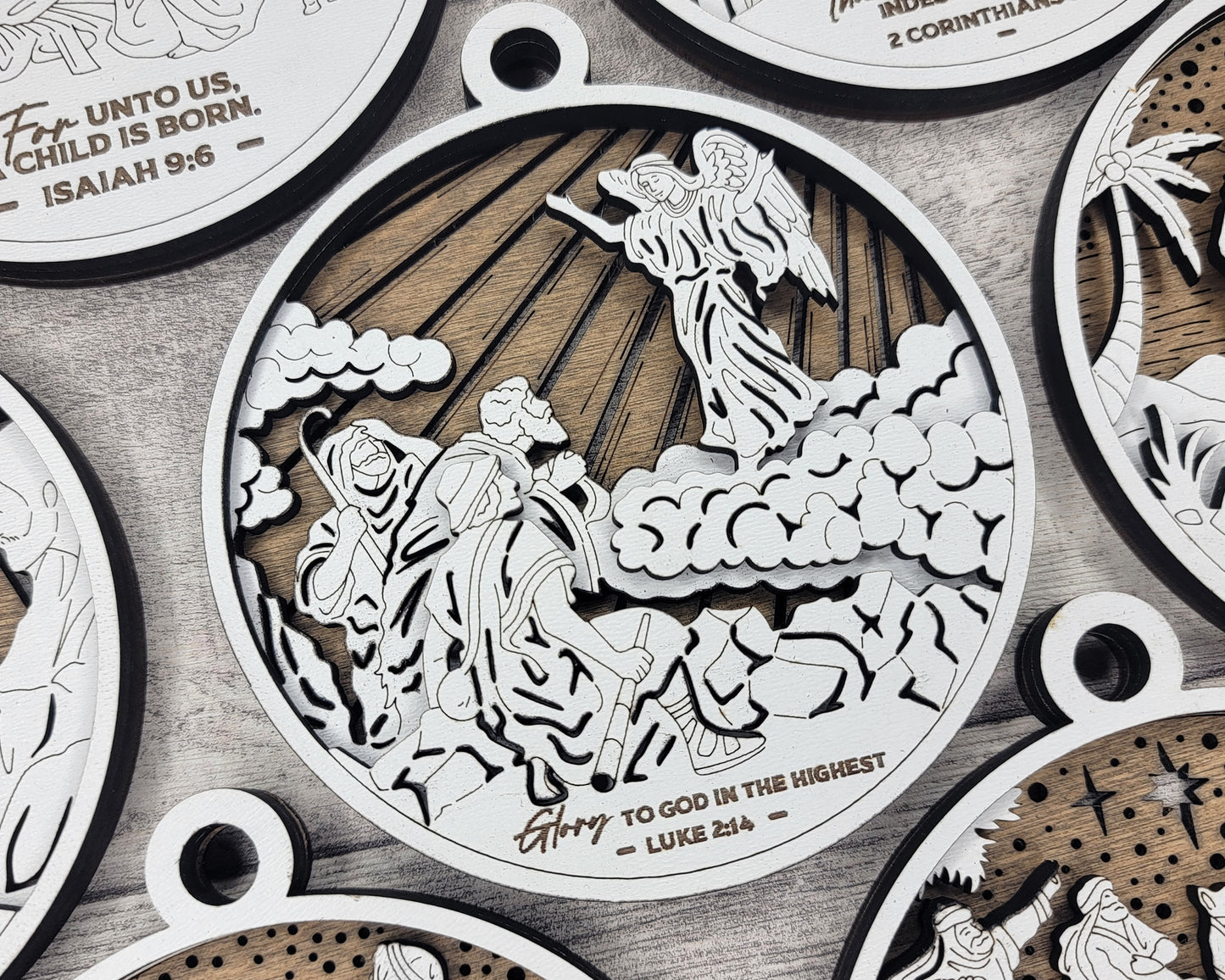 A King is Born Ornament - Glory to God in the Highest