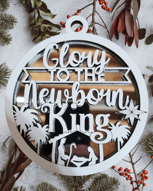 Jesus Series - Glory to the Newborn King (Mirror Background)