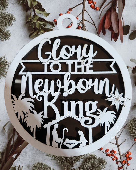 Jesus Series - Glory to the Newborn King (Smoke Background)