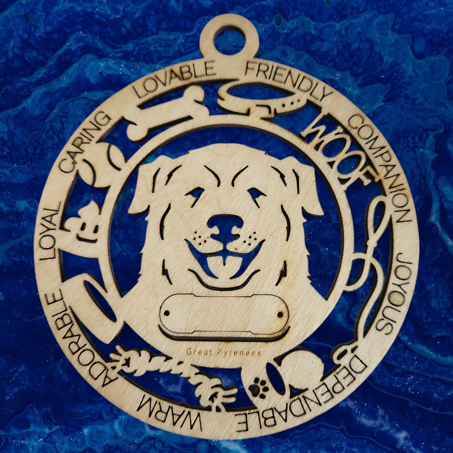 Great Pyrenees Dog Ornament (85)