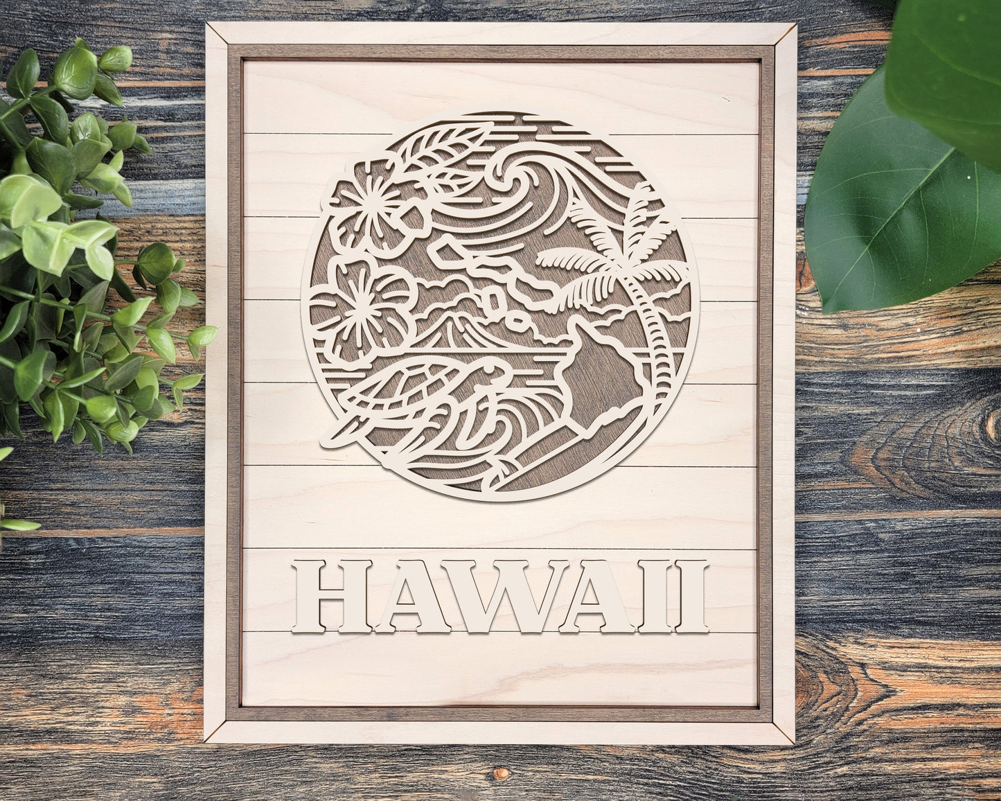 Hawaii Heritage Frame Pop Sign