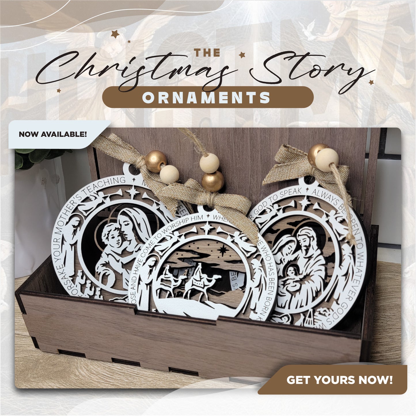 Christmas Story Ornaments - 8 Scenes