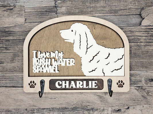 Irish Water Spaniel Leash Holder