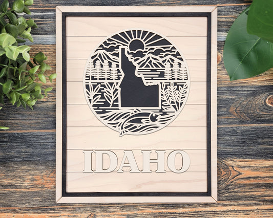 Idaho Heritage Frame Pop Sign