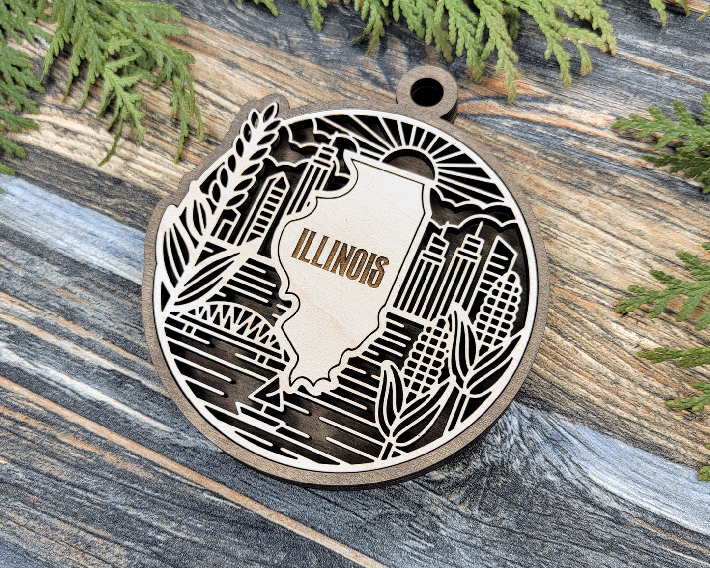 Illinois State Heritage Ornament