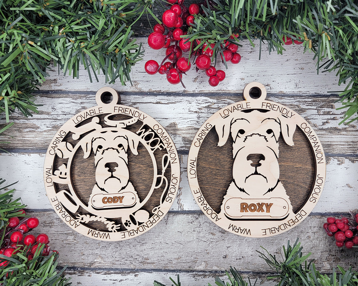Adorable Dog Ornaments Pack 3