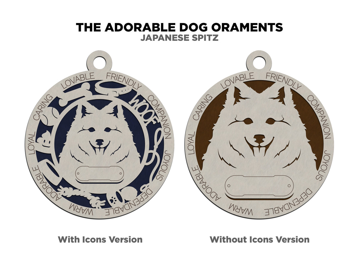 Japanese Spitz Dog Ornament (94)