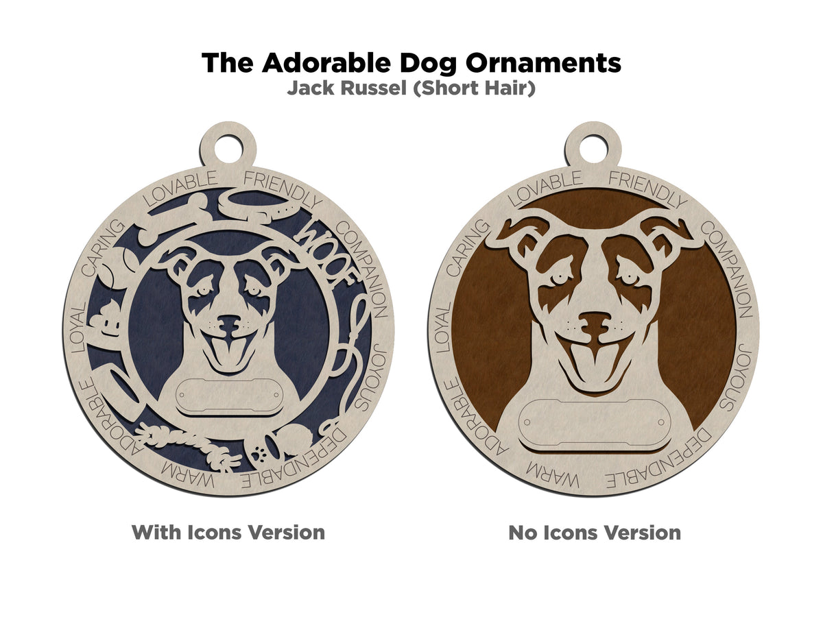 Jack Russel Shorthair Dog Ornament (93)