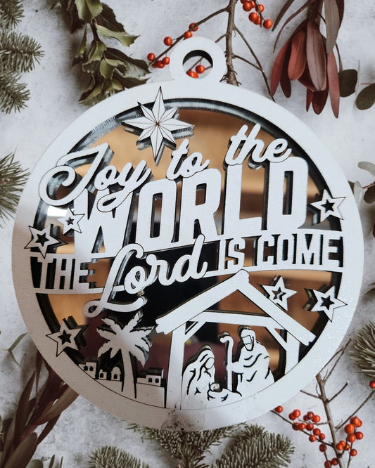 Jesus Series - Joy to the World the Lord is Come (Mirror Background)