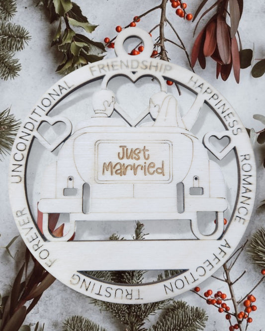 Just Married Ornament